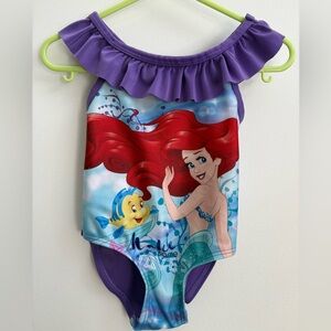 Disney Princess Ariel Swimsuit 2T Little Mermaid Toddler Bathing Suit